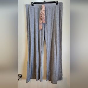 Super Soft Gray Ribbed PJ Pants